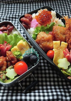 ❜21/10/15　エビフライ唐揚げ弁当-レシピのメイン写真