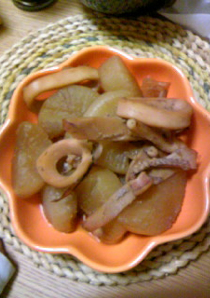 大根を食べよう☆大根とイカの煮物-レシピのメイン写真