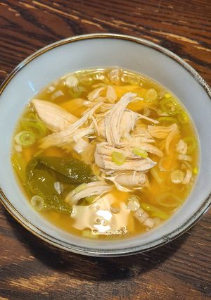鶏胸肉と長ネギの簡単圧力鍋スープ-レシピのメイン写真