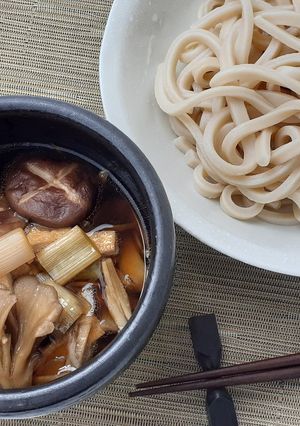 武蔵野うどん 簡単 キノコ汁 秋の味覚-レシピのメイン写真