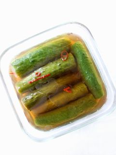パリポリ♪【蛇腹キュウリの甘酢漬け】-レシピのメイン写真