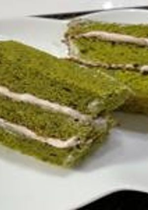 抹茶といちごの菱餅風ケーキ-レシピのメイン写真