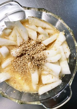 漬け時間なし大根のごま甘酢味噌だれ浅漬け-レシピのメイン写真