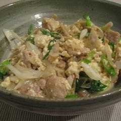 รูปของ ご飯に合う♬豚ネギごぼうの炒り豆腐♬