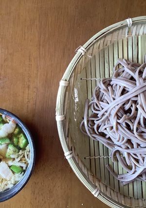 ベーコン・オクラの冷たいトロロ蕎麦-レシピのメイン写真