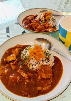 バターチキンカレーの素を更に美味しく-レシピのメイン写真