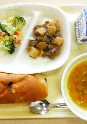 チキンの胎内ワイン煮【胎内市学校給食】-レシピのメイン写真