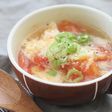 トマトと生姜のチーズかきたまスープ