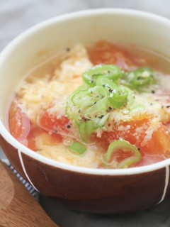 トマトと生姜のチーズかきたまスープ-レシピのメイン写真
