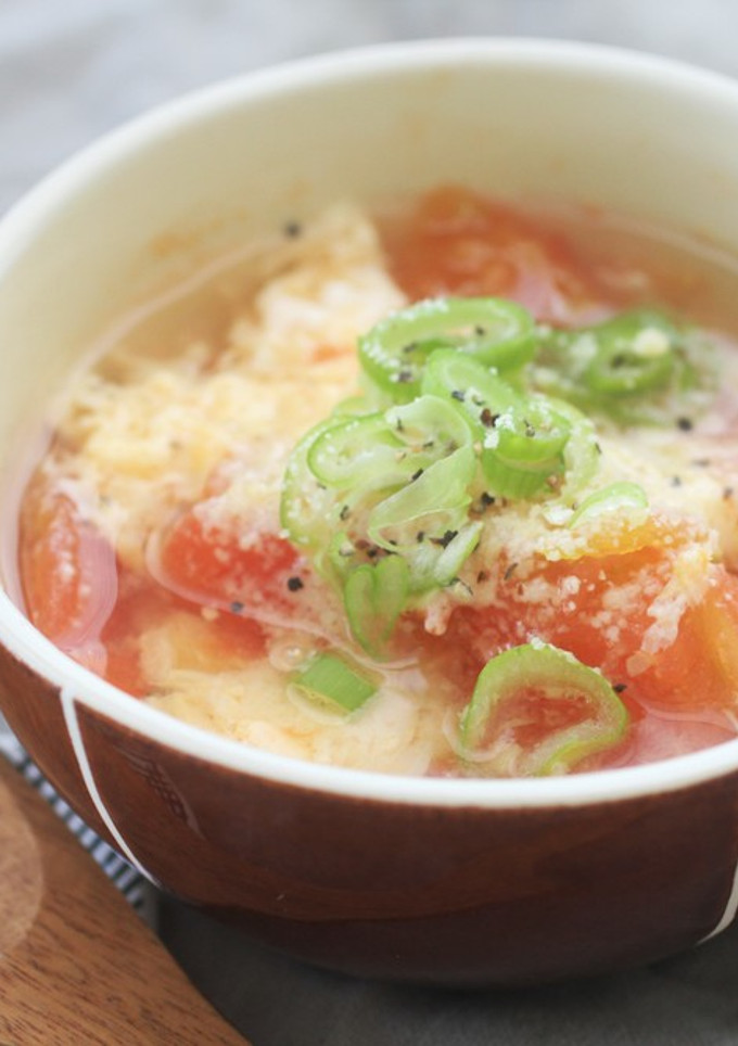 トマトと生姜のチーズかきたまスープ-レシピのメイン写真