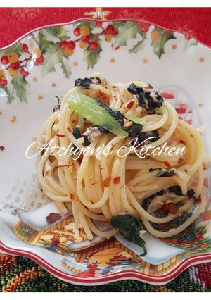 簡単!ツナ海苔味噌の和風冷製パスタ-レシピのメイン写真