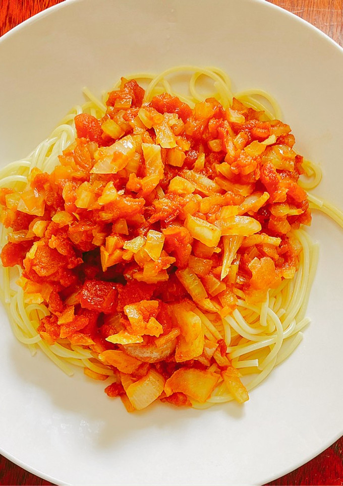超簡単！トマトの和風だしパスタ-レシピのメイン写真