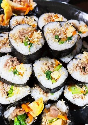 お手軽に子供も好きな味のキンパ-レシピのメイン写真