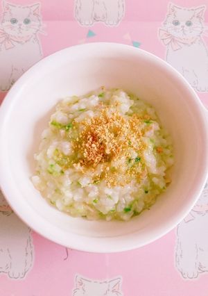 【離乳食中期】ツナとレタスの雑炊-レシピのメイン写真