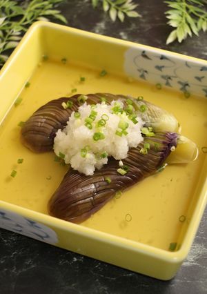 レンジで簡単！茄子の白だしおろし-レシピのメイン写真