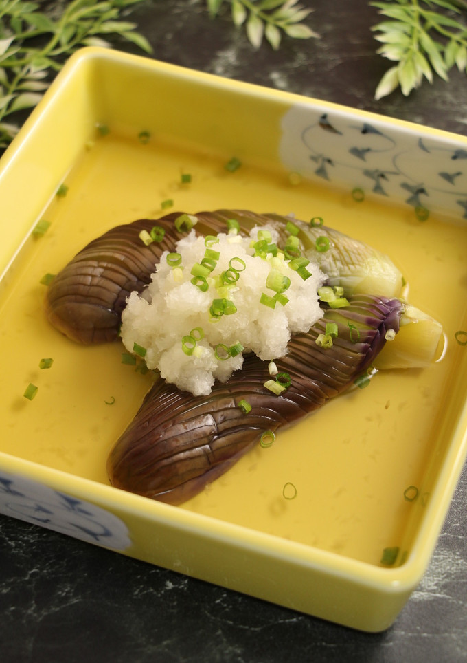 レンジで簡単！茄子の白だしおろし-レシピのメイン写真