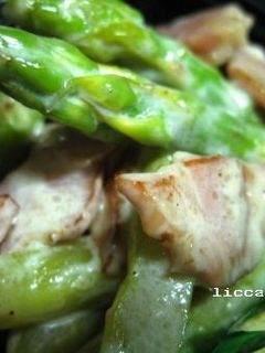 お弁当に♪アスパラとベーコンのマヨ炒め-レシピのメイン写真