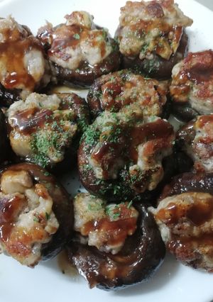 豚こまで椎茸の肉詰め-レシピのメイン写真