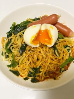 インスタント味噌ラーメンまぜそば-レシピのメイン写真