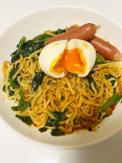 インスタント味噌ラーメンまぜそば-レシピのメイン写真