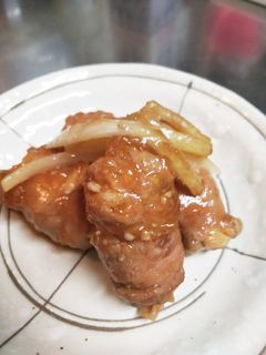 簡単 肉巻き豆腐の甘辛炒め-レシピのメイン写真