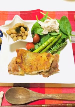 チキンソテーで簡単手抜き夕飯メニュー-レシピのメイン写真