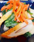 常備菜に！ちくわとほうれん草の紅生姜炒め