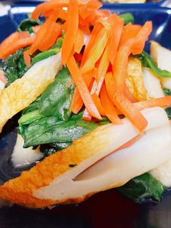 常備菜に!ちくわとほうれん草の紅生姜炒め-レシピのメイン写真