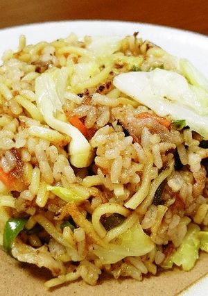 そばメシ、沙茶醤で。-レシピのメイン写真