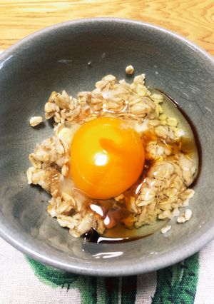 オートミールをTKG-レシピのメイン写真