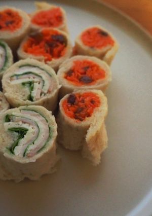子どものお弁当に♡食べやすいロールサンド-レシピのメイン写真