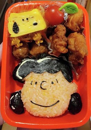 スヌーピールーシーおにぎり弁当！-レシピのメイン写真