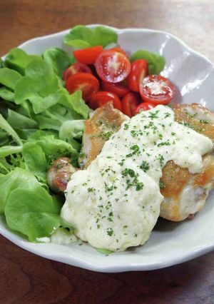 鶏肉のチーズクリームソースかけ-レシピのメイン写真