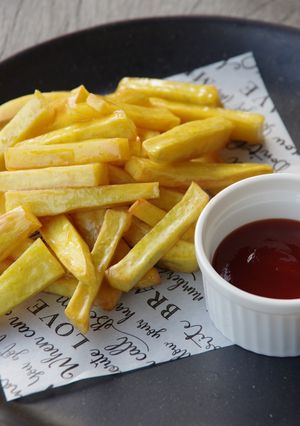キャンデーポテトトマトジャム添え-レシピのメイン写真