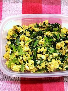 簡単常備菜☆大根菜と卵の炒め物-レシピのメイン写真