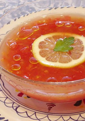 完熟トマトのスープ-レシピのメイン写真