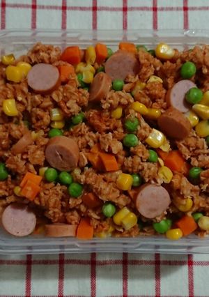 オートミールの米化 チキンライス-レシピのメイン写真
