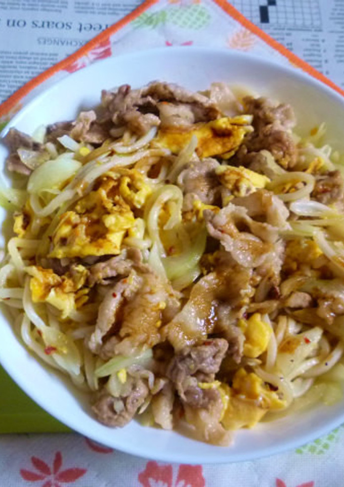 豚玉(W)の焼きうどん-レシピのメイン写真