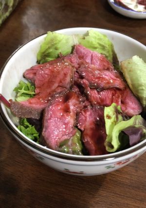 ローストビーフ丼　低温調理でジューシー-レシピのメイン写真