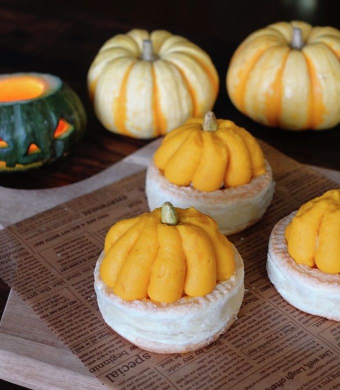 パンプキンパイ 8cm型 by nichijou☆ 【クックパッド】 簡単おいしい