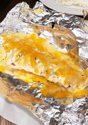 鮭のマヨチーズホイル焼き-レシピのメイン写真