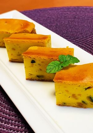 混ぜて焼くだけ！かぼちゃのチーズケーキ-レシピのメイン写真