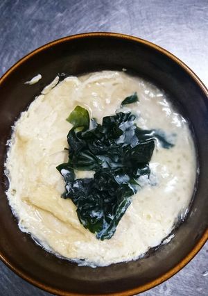 玉子と油揚げ！(笑)だけの茶碗蒸し♪♪♪-レシピのメイン写真