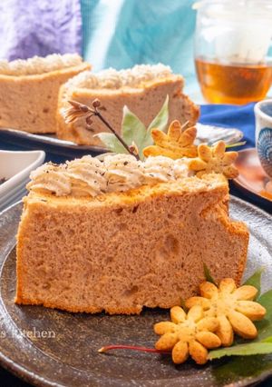 優しい香りのほうじ茶シフォン-レシピのメイン写真