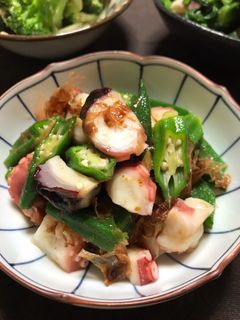 タコとオクラのさっぱり梅和え-レシピのメイン写真