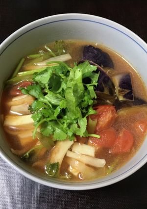トムヤン風春雨スープ♪-レシピのメイン写真