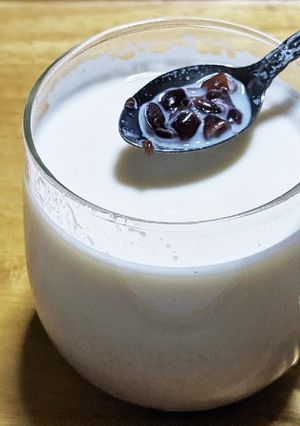 ホットあずきミルク♪(*^^*)-レシピのメイン写真