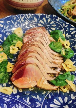 戻り鰹の香り高きローストカルパッチョ仕立-レシピのメイン写真