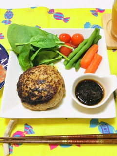 ハンバーグ夕飯メニュー・付け合わせ・豚汁-レシピのメイン写真