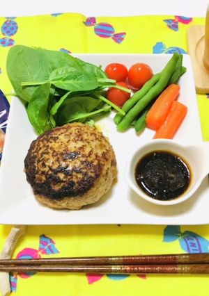 ハンバーグ夕飯メニュー・付け合わせ・豚汁-レシピのメイン写真